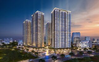 Phối cảnh dự án Akari City tại khu Tây thành phố.