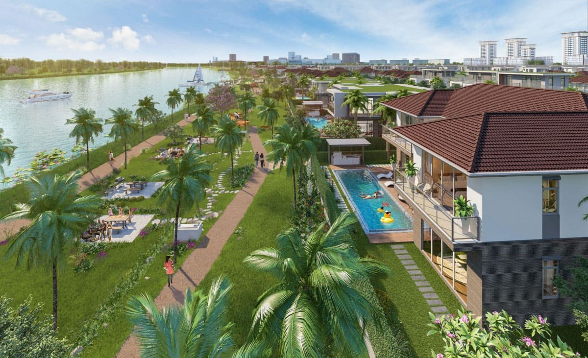 Phối cảnh thiết kế dinh thự tại The Aqua.