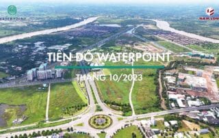 Tiến độ xây dựng khu đô thị Waterpoint vào tháng 10 năm 2023.