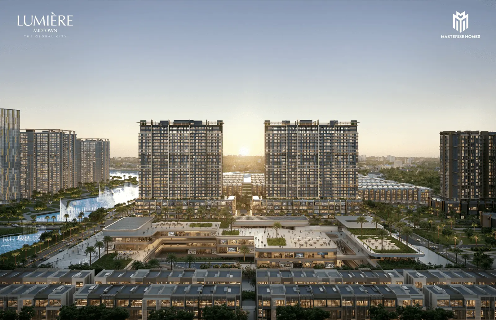 LUMIÈRE Midtown – Cuộc sống tinh tế giữa lòng TP.HCM, kiến trúc hiện đại kết hợp thiên nhiên độc đáo.