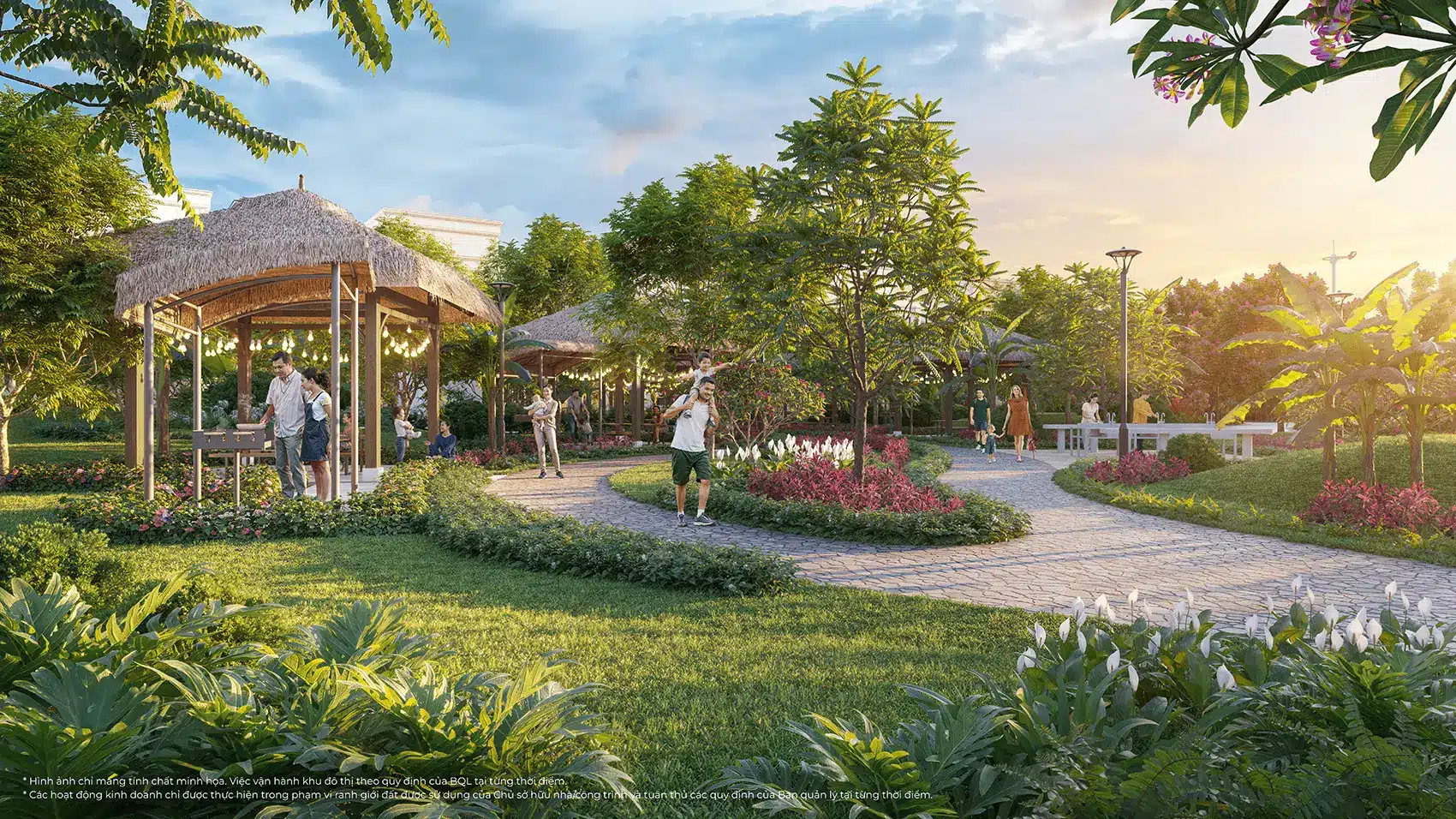 Công viên sinh thái tại Vinhomes Green City mang đến không gian sống xanh và tràn đầy năng lượng cho cư dân.